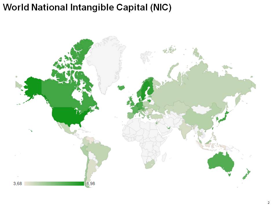 bimac NIC / Distribution of world national intangible capital 2014 / NIC Index levels
